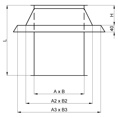 Podstawa dachowa prostokątna typ A PD-P